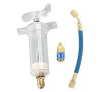 Air Conditioning Injector | 30ml Air Conditioner System Injector With 1/4 Inch Connector | Blue Air Conditioning Injector Liquid Engine Oil Coolant Filling Line Pipe for Air Conditioning