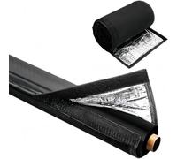 Air Conditioning Pipe 3 Layers HVAC Copper Pipe Insulation Cover, Oxford Flexible Outdoor Pipes Lines Insulation Cover for Sunscreen Waterproof High Temperature (Black *1)