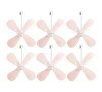 Air Conditioning Vent Deflector | 6 Pieces Anti-Wind Diverter Fan | Direct Airflow Prevention | Ideal For Home Bedroom Office Dorm School Room Rooms Car RV Garage Home Basement Ceiling Wall Window