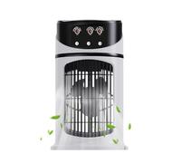Air Cooler, Desk Humidifying Fan,9.84x5.91x5.91 inches Cooling Device with LED Light, Compact Air Conditioner for Dormitories, Bedroom, Office, Children’s Room, Outdoor Camping