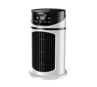 Air Cooler, Humidifying Fan Desk, 3-Speed Cooling Device with LED Light, Portable Mini Air Conditioner for Bedroom Dormitory Office Apartment Outdoor Camping Children's Study Room