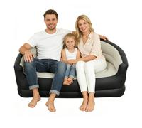 Air Couch - Sofá inflable para camping | Blow Up Couches for Adults | Portable Folding Lounge Chair, Inflatable Sofa Bed, Flocked PVC Recliner with Armrests fôr Home Living Room Outdoor Beach