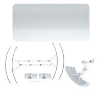 Air Deflector for Wall AC - Anti Direct Blowing AC Windshield Window Baffle | Airflow Control Screen Wind Guide | Adjustable Angle, Prevents Hot Cold Air from Vents, for Side Walls Window Units