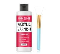 Air Dry Clay Glaze, 120 ml esmalte para arcilla de secado al aire, barniz transparente, Air Dry Clay Varnish, barniz brillante para pasta de modelar, barniz transparente brillante para evitar grietas