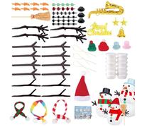 Air-dry Clay Kit, Easy Crafting Materials, Soft Modeling Clay For Holiday Projects, Craft Kit Christmas Decoration Air Dry Modeling Clay For Winter, 13/10.5/11 Cm