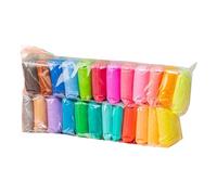 Air Dry Clay Kit, Kids Modeling Clay, Beginner Craft Set, 24 Color Bags for Home School Activities, Creative Learning, Imaginative Play in Kindergarten & Art Projects