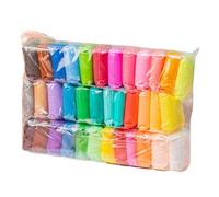 Air Dry Clay Kit, Kids Modeling Clay, Beginner Craft Set, 36 Color Bags for Home School Activities, Creative Learning, Imaginative Play in Kindergarten & Art Projects