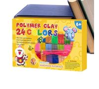 Air Dry Clay Kit, Self Hardening Modeling Clay Set, 24 Color Sculpting Dough Toys, Premium Kids Art Craft Material, Creative Sensory Play Kit, 9.25×5.71in, for Kids All Ages Home