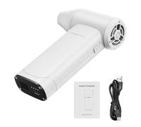 Air Duster - Cordless Handheld Rechargeable Cleaner | High Speed Turbine with Brush Nozzles & Lithium Battery for Golf Cart, Car, Computer and Electronic Device Maintenance Deep Dusting Kit