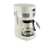 Air Essence Overflow Aroma Cafetera de Goteo, Maquina de Cafe, Color Crema, Cafetera Goteo Programable con Filtro Reutilizable y Sistema Antigoteo, Cafetera Filtro, Coffee Machine