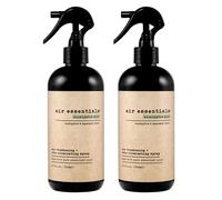 Air Essentials Ambientador y eliminador de olores en aerosol, fabricado con aceites esenciales puros, menta de eucalipto, 12 onzas, paquete de 2