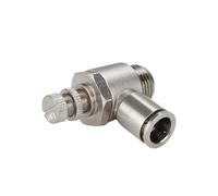 Air Fitting All Copper Nickel Plated Quick Connector SL External Thread Throttle Valve(SL4-02,5PCS)