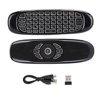 Air Fly Mouse Inalámbrico con Remoto Control, Ratón y Teclado 2 en 1 Portátil y Ligero con Dos Luces LED Inidicadoras Coloridas, Receptor Bluetooth, Sensor G de Tres Ejes