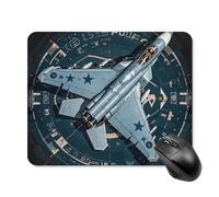 Air Force Fighter Jet - Alfombrilla de mouse cuadrada portátil con base de goma antideslizante de 20 x 25 cm, alfombrilla de mouse ultrafina para juegos para computadora, laptop, oficina, accesorios