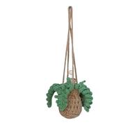 Air Fragrance Diffuser, Crochet Plant Scented Pendant & Rear View Mirror Decoration, Cute Design Feature, Air Freshener for Home Travel Interior Ornament and Aromatherapy