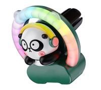 Air Freshener, Car Outlet, Led Lighting Compact Design Easy Installation Adjustable Mist Quiet Portable Use Sleek Finish, Air Freshener for Sedan Rv 1.97x1.81x1.85inches
