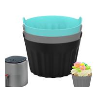 Air Fryer Back Ramekins - Moldes para cupcakes, moldes para huevos escalfados para pasteles, magdalenas, tartas, pudines, accesorios para freír para horno, para hornear, postres, vasos individuales