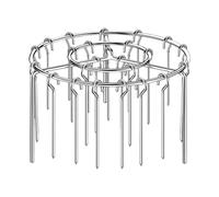 Air Fryer Barbecue Grill - Stainless Steel Skewers for Meat and Vegetables | Oven Friendly BBQ Accessories, Durable Cooking Tool for Home Chefs Meal Prep Parties Grilling Fruits and Proteins