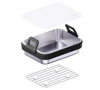 Air Fryer Basket - Air Fryer Baking Pan Roasting Basket,Food Grade High-Temp Resistant Kitchen Tools With Lid | For Kitchen Dining Room Restaurant Roasting Cooking