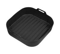 Air Fryer Basket Liner | Reusable Mats with Handle | Square Air Fryer Basket Inserts,for Cooking Dishes Vegetable Pizza Sausage Cake Fries Bacon Snack Party Kitchen Home Oven