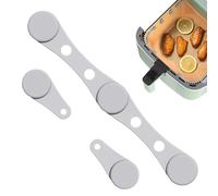 Air Fryer Clip, Magnetic Silicone Buckle, 4.02 Inches Size Lightweight Heat-Resistant Liner Holder, Parchment Paper Fixer for Kitchen Cooking Restaurant Use, Gray