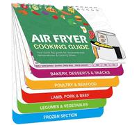 Air Fryer Cookbook Magnetic Cheat Sheet, Guide Booklet, Cookbooks Instant Accessories Oven Cooking Pot Temp Times Chart