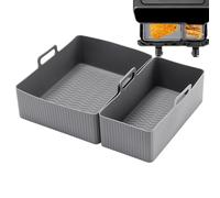 Air Fryer Liner - Bandeja de silicona, cacerola portátil | Cocinar horno Bandeja rectangular Cesta Rectangular, Alfombrilla reutilizable resistente al calor, no -STIAK -Accesorios para Home Studio