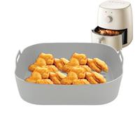 Air Fryer Liners - Hojas de silicona con drenaje 3D - Insertos de cesta de aire cuadrado | para platos de cocina, pizzas vegetales, sausage cake fries bacon snack Party Kitchen Home Oven