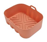 Air Fryer Liners Silicona, Heat Resistant Food Grade Rectangular Silicone Tray, Microwave, Oven Toaster, Non Stick Reusable Baking Mat for Vegetables, Kitchen, and Restaurant Use