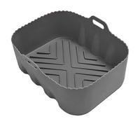 Air Fryer Liners Silicona, Heat Resistant Food Grade Rectangular Silicone Tray, Microwave, Oven Toaster, Non Stick Reusable Baking Mat for Vegetables, Kitchen, and Restaurant Use