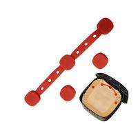 Air Fryer Magnetic Silicone Buckle 10.5x3.4x1.3cm, Heat-Resistant Silicone Magnets for Parchment Liner, Kitchen, Home, Apartment, Dining Room, Restaurant, Party, Daily Dinner