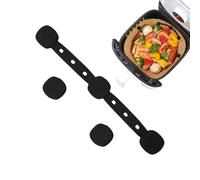 Air Fryer Magnetic Silicone Buckle 10.5x3.4x1.3cm, Heat-Resistant Silicone Magnets for Parchment Liner, Kitchen, Home, Apartment, Dining Room, Restaurant, Party, Daily Dinner