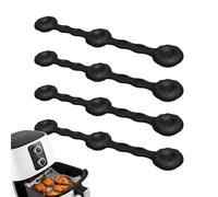 Air Fryer Magnets - 4 Pieces Silicone Parchment Paper Liner Lock | Silicone Fixing Buckle | For Kitchen Home Cooking Meal Prep Family Dinner Restaurant Camping Dorm Break Room