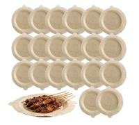 Air Fryer Parchment Paper, 20 Pieces Non Stick Leakproof Baking Liners, Air Fryer Basket Papers For Kitchen Cooking Frying Baking Roasting Microwave Oven Food Grade Heat Resistant Grease