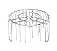 Air Fryer Rack, Heat-Resistant Skewer Stand, Non-Stick Reusable Grill Accessory, Rust-Proof Stainless Steel Build, Space Saving Design for Cooking Meat, Shrimp, Corn, Sausage, Fish