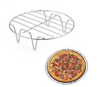 Air Fryer Rack - Soporte para freidora de aire, soporte apilable de acero inoxidable, accesorio para freír y cocinar, idea para olla, horno, molde para tartas (7 pulgadas)