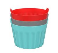 Air Fryer Ramekins - Reusable Muffin Baking Set, Poached Egg Molds, Durable Fryer Accessories | Multi-Purpose Baking Molds For Cakes Muffins Tarts Puddings Breads Desserts Homemade Cooking