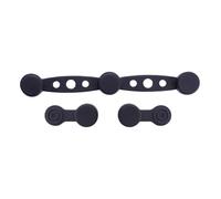 Air Fryer Silicone Magnet Clips 4 Pack - 4 Long and 8 Round Liner Magnets for Holding Parchment Paper Accessories to Prevent Paper from Covering Food - Universal Fit for All Iron-Basket Models