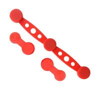 Air Fryer Silicone Magnet Clips 4 Pack - 4 Long and 8 Round Liner Magnets for Holding Parchment Paper Accessories to Prevent Paper from Covering Food - Universal Fit for All Iron-Basket Models