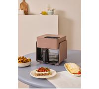 AIR FRYER STUDIO CRYSTAL - Freidora De Aire De Cristal 4.2L Con Vaporizador Opcional Moca