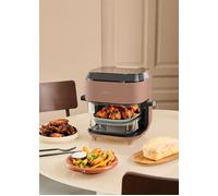 AIR FRYER STUDIO CRYSTAL LARGE - Freidora De Aire De Cristal 6 L Con Vaporizador Moca