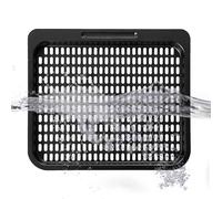 Air Fryer Tray - 10 pulgadas perforado en rack | Carbon Steel Crisper Plate - 250 g Non-stick airflow mesh shelf, ideal para la distribución de calor en Instant Vorteх, baking crispy food, and snacks
