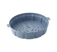 Air Fryers Silicone Basket - Revestimiento antiadherente, uso reutilizable | Sartén resistente al calor, mango anti mordida para horno, microondas y asado de aire, fácil de limpiar el