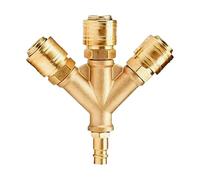 Air Hose Coupler, Quick Connect Fitting, Compressed Air Plug, Industrial Grade Connector Heavy Duty Pneumatic Hose Accessories for Manufacturing Workplace Factory Use Stable Seal 4.72x6.69x1.18 Inches