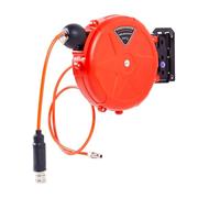 Air Hose Reels - Air Compressor Reel, Heavy Duty Wall Mounted Auto Rewind with 32.8ft Reach, Retractable Pneumatic Tool Extension with Swivel Bracket, Shop Equipment for Automotive Repair