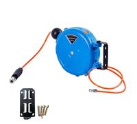Air Hose Reels - Air Compressor Reel, Heavy Duty Wall Mounted Auto Rewind with 32.8ft Reach, Retractable Pneumatic Tool Extension with Swivel Bracket, Shop Equipment for Automotive Repair