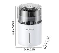 Air Humidifier - 25 X 16 X 16 Cm Cool Mist Humidifier | Small Portable Humidifiers | Indoor Tabletop Humidifiers For Nightstand, Travel, Nursery, Dorm, Home & Office Desk