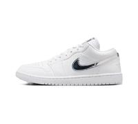 Air Jordan 1 Low SE - Zapatos para mujer (blanco/blanco/plateado metálico/blanco), Blanco/Blanco/Plateado Metálico/Blanco, 12