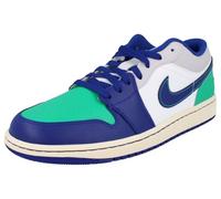 Air Jordan 1 Low - Zapatillas para hombre (vela/verde estadio/gris neutro/azul rey oscuro)
