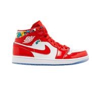 Air Jordan 1 Mid Barcelona Sweater Red Patent EU:38.5
